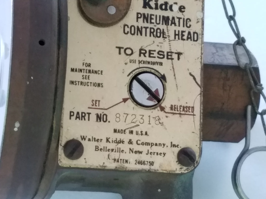 Kidde 872318 Pneumatic Control Head Model B-4602 – PLC BARN