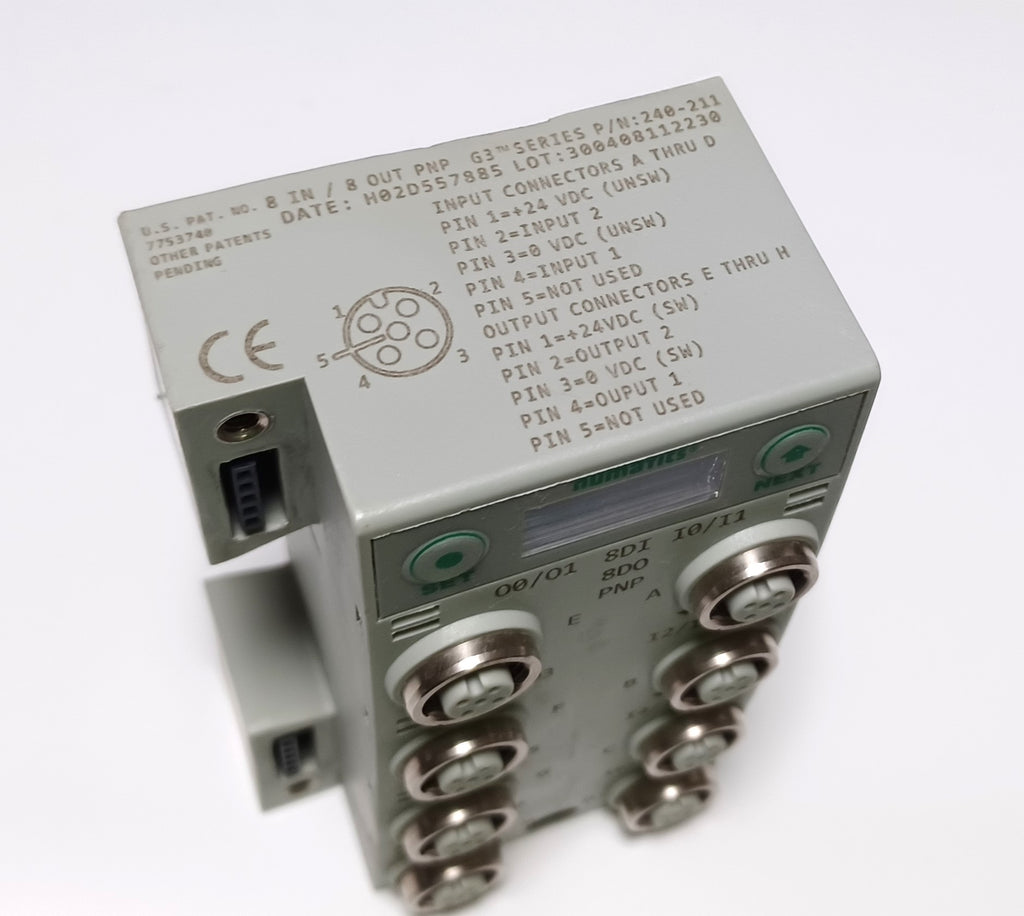 Numatics 240211 G3 Series I/O Module 8DI 8DO PNP PLC BARN