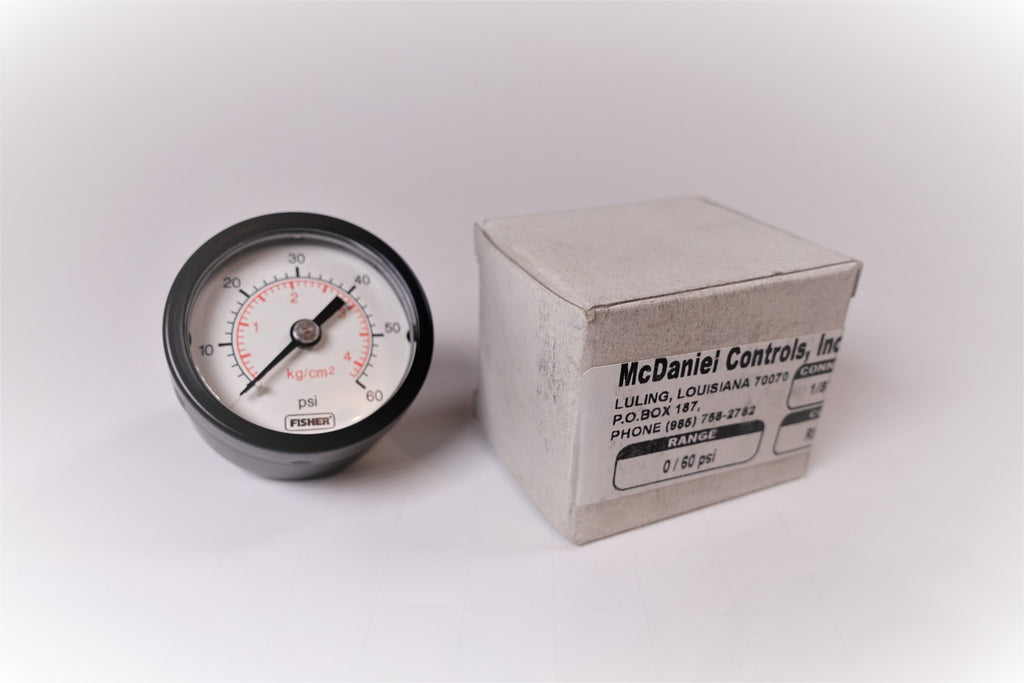 McDaniel R8CL 1/8" NPT 060 PSI Pressure Gauge PLC BARN