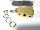Clippard MJTV-4 Brass Pneumatic Toggle Valve 4-Way 2-Position - New