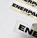 Enerpac ( Lot of 10 ) 5/8" x 2-3/4" Genuine OEM Decal Replacement Stickers - New