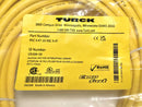 Turck RKC 4.4T-10-RSC 4.4T Eurofast U5194-10 Yellow 4-Pin Extension Cable - New