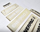 Enerpac ( Lot of 10 ) Various Sizes Genuine OEM Decal Replacement Stickers - New
