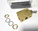 Clippard MJTV-4 Brass Pneumatic Toggle Valve 4-Way 2-Position - New