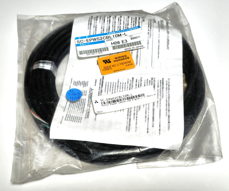 Mitsubishi SC-EPWS2CBL10M-L Servo Motor 10M Cable MR-J4W & HG-SR,JR,UR Series