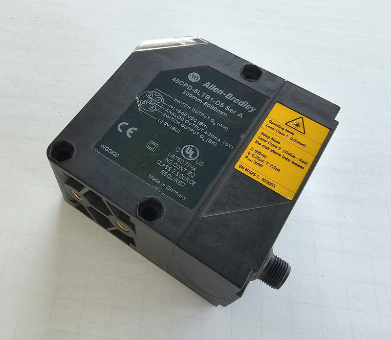 Allen Bradley 45CPD-8LTB1-D5 Ser.A 200mm-6000mm Long Range Laser Sensor