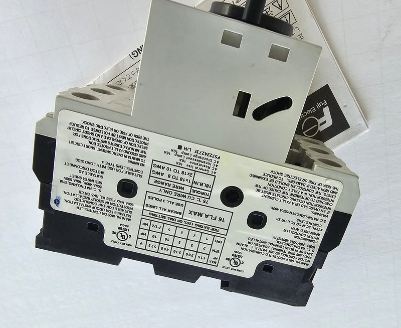 Fuji Electric BM3RHB-016 11-16A Manual Motor Starter - New