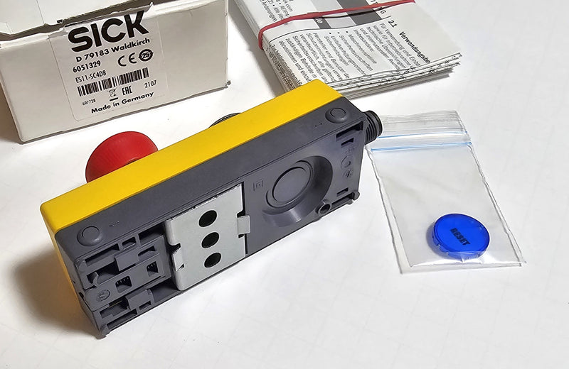 Sick ES11-SC4D8 Safety Interlock Command Device E-Stop / Reset Station ...