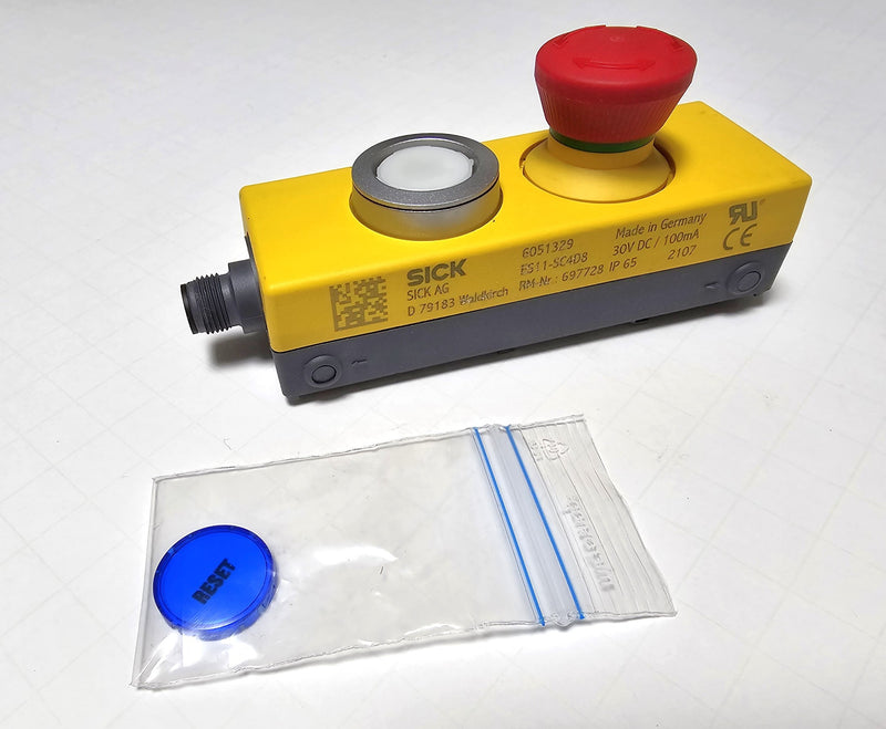 Sick ES11-SC4D8 Safety Interlock Command Device E-Stop / Reset Station - Nice!
