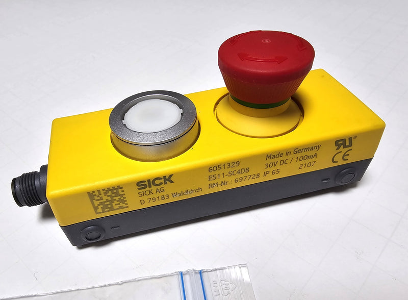 Sick ES11-SC4D8 Safety Interlock Command Device E-Stop / Reset Station - Nice!