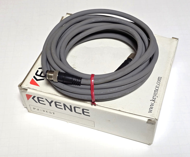 Keyence PJ-VC5T Light Curtain Transmitter Extension Cable 5m - New