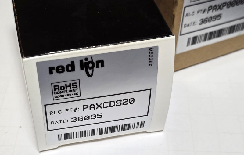 Red Lion PAXP0000 Digital Panel Meter PAXP w/ PAXCDS20 Quad Relay - New