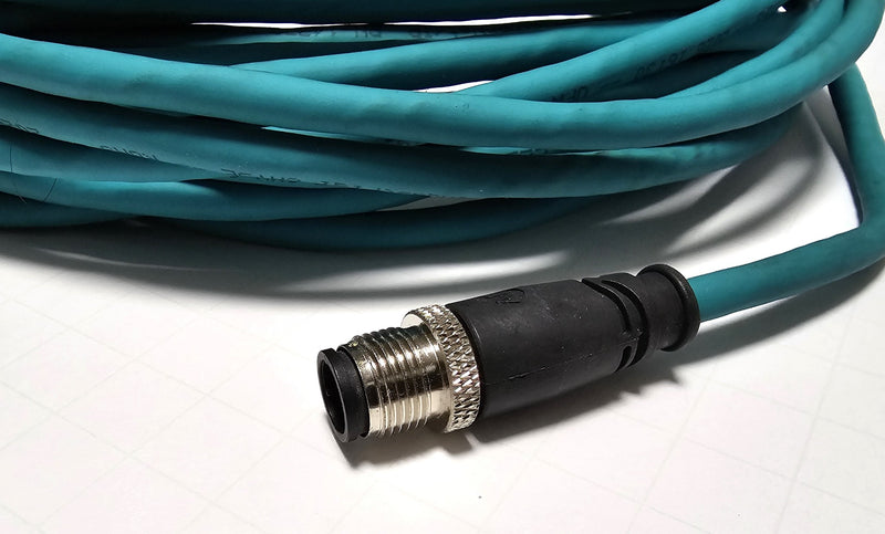 Allen Bradley 1585D-M4TBJM-10 M12 STR to RJ45 Ethernet Cable 10 Meters