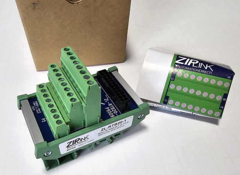 Automation Direct Zip Link ZL-RTB20-1 24-Pole Remote Terminal Breakout Block