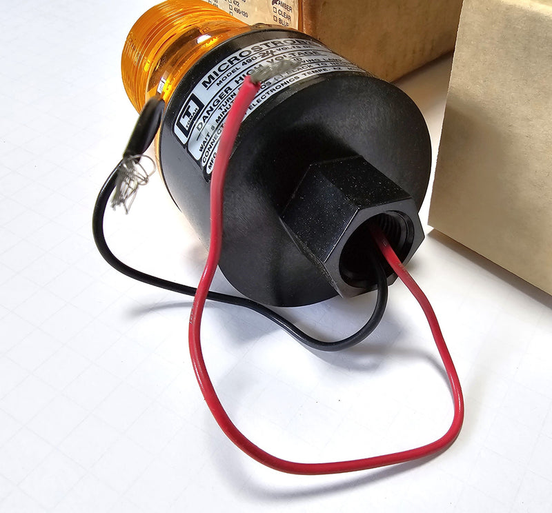Tomar Microstrobe 490-24 Amber 24VDC Strobe Signal Light - New