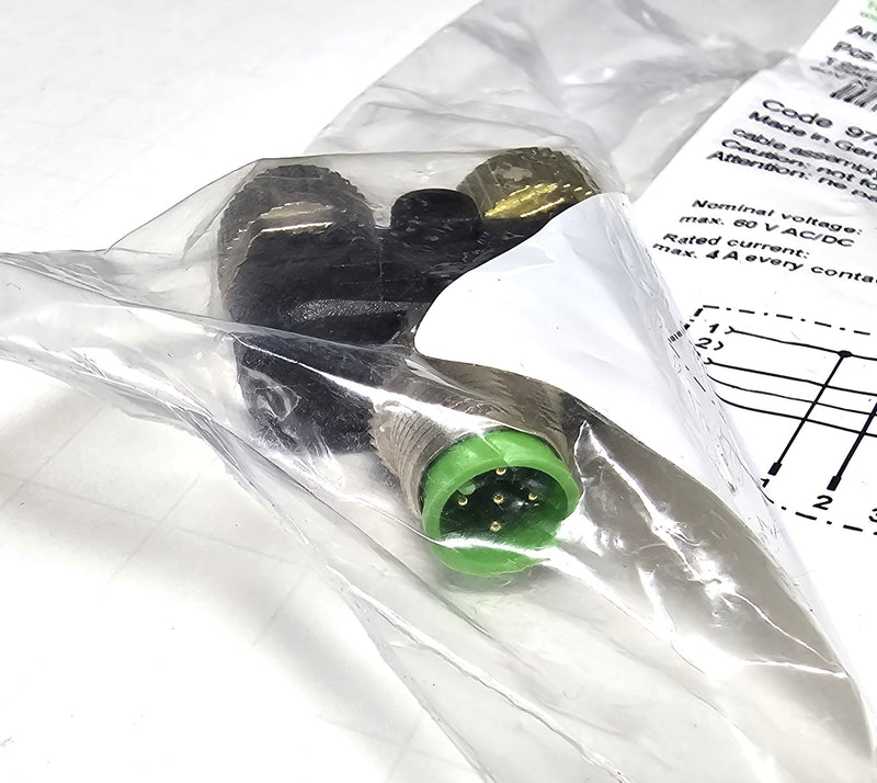 Murr Elektronik 7000-41121-0000000 M12 T Coupler Male to dual Female Ports - New