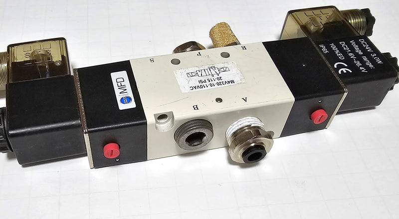 Bimba MFD M4V320-10-110VAC Pneumatic Dual 24VDC Solenoid Valve