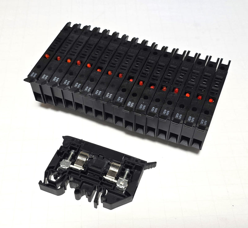 Allen Bradley 1492-H5 ( Lot of 17 ) Fuse Holder Terminal Blocks - New