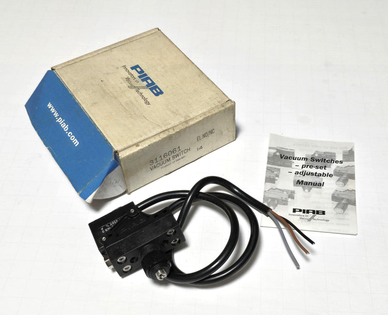 PIAB 3116061 Adjustable Screw Vacuum Switch - New