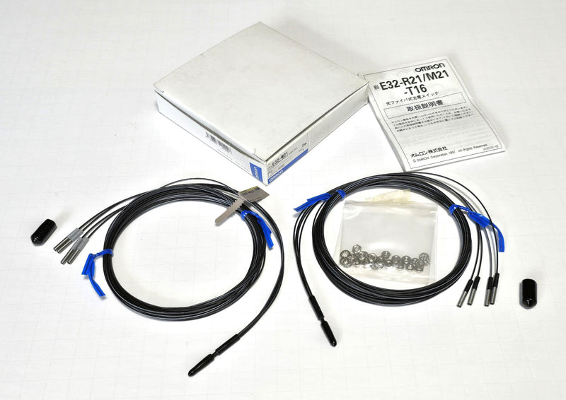 Omron E32-M21 Photoelectric Switch Fiber Unit 2-Meter Sensor Kit - New