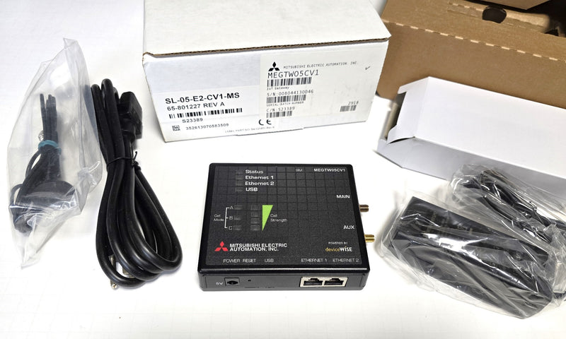 Mitsubishi MEGTW05CV1 IoT PLC Gateway SL-05-E2-CV1-MS Network Modem Kit - New
