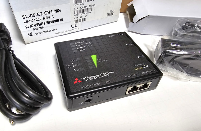 Mitsubishi MEGTW05CV1 IoT PLC Gateway SL-05-E2-CV1-MS Network Modem Kit - New