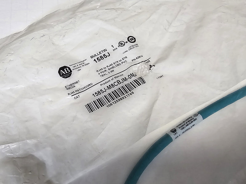 Allen Bradley 1585J-M8CBJM-0M3 RJ45 0.3M Shielded Patchcord - New / Sealed