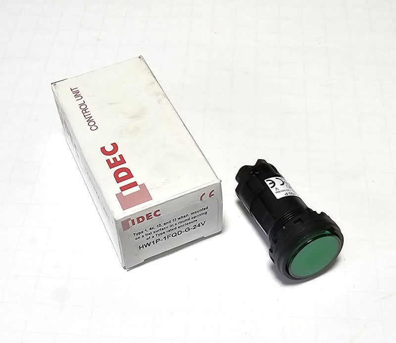 Idec HW1P-1FQD-G-24V Green HW-P Pilot Light - New