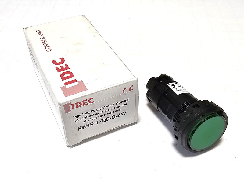 Idec HW1P-1FQD-G-24V Green HW-P Pilot Light - New