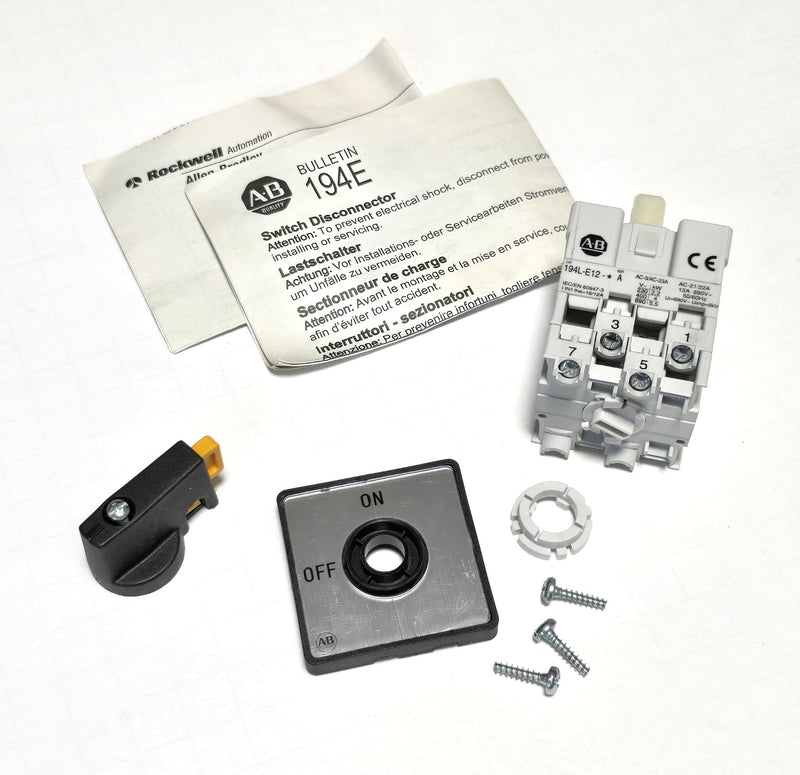 Allen Bradley 194L-E12-1754 Disconnect Switch Assembly - New