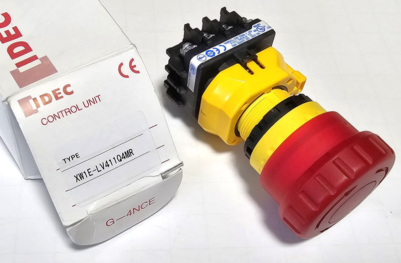 Idec XW1E-LV411Q4MR Safety Emergency Stop Push Button - New