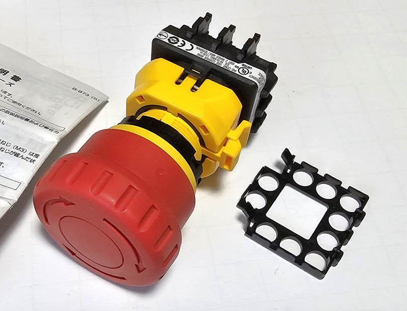 Idec XW1E-BV402MR 22mm Emergency Stop Push Button - New