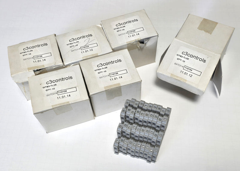 C3Controls WTB2-TL2S 3-Layer Terminal Blocks ( Lot of 60 ) New in Box