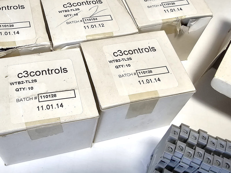 C3Controls WTB2-TL2S 3-Layer Terminal Blocks ( Lot of 60 ) New in Box