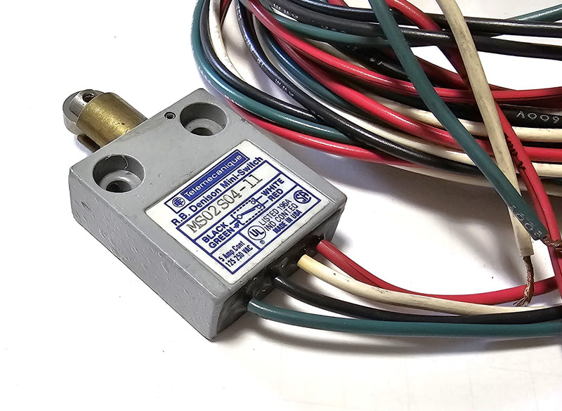 Telemecanique MS02S04-11 Roller Limit Switch 4P 5A 125/250VAC 10' Leads - New