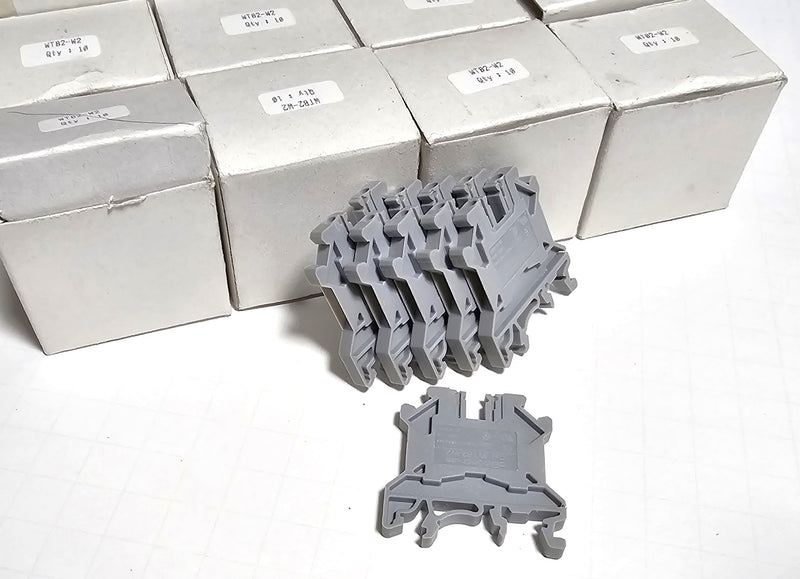 C3Controls WTB2-W2 ( Lot of 176 ) Gray Terminal Blocks 22-14 AWG 20A - New