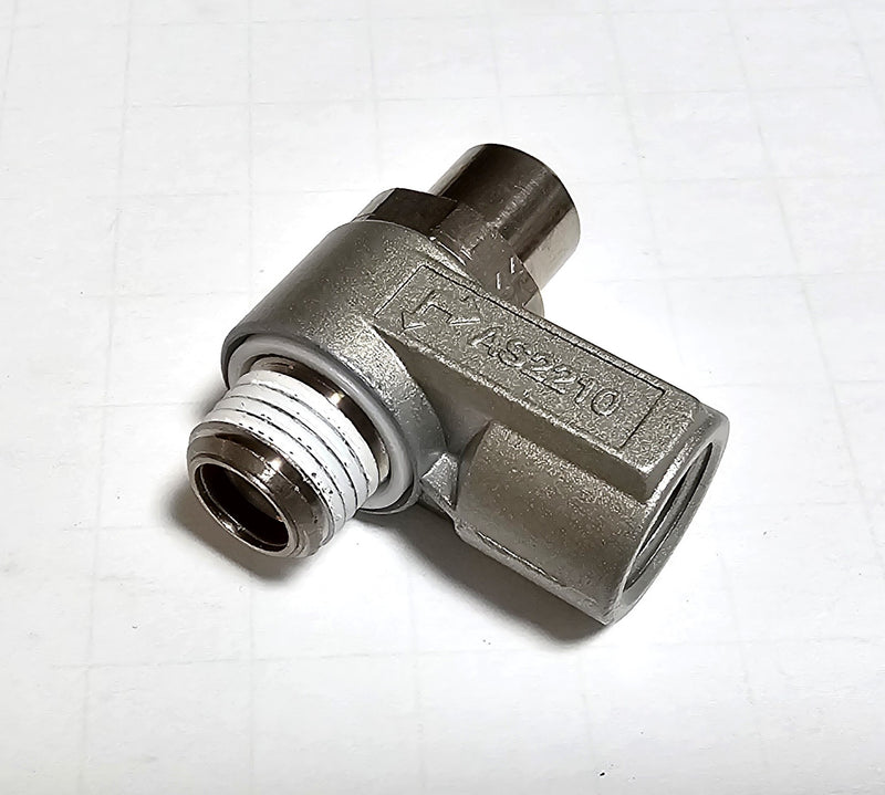 SMC AS2210-N02-SD Tamper Proof Flow Control Meter IN Pneumatic Fitting - New