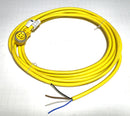 Mencom MINC-4FPX-4M-R Yellow 4-Pin 90 Deg to Flying Leads 4m Cable - New