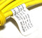 Mencom MINC-4FPX-4M-R Yellow 4-Pin 90 Deg to Flying Leads 4m Cable - New