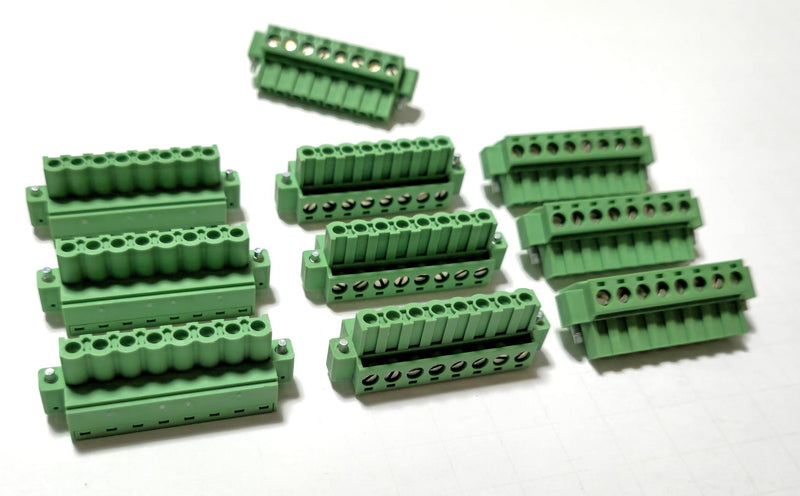 Phoenix Contact MSTBT 2.5-5.08 8-Pin Terminal Block Plug Connector - New 10 Pack