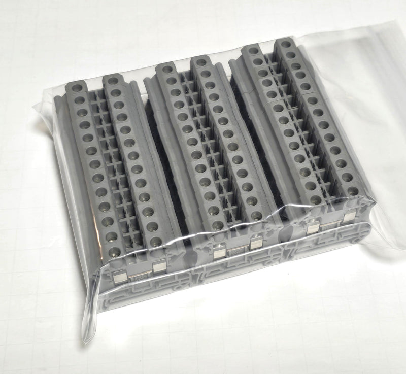 Phoenix Contact 3044131 ( Lot of 39 ) Typ UT 6 Gray 24-8 AWG Terminal Blocks