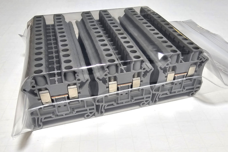 Phoenix Contact 3044131 ( Lot of 39 ) Typ UT 6 Gray 24-8 AWG Terminal Blocks