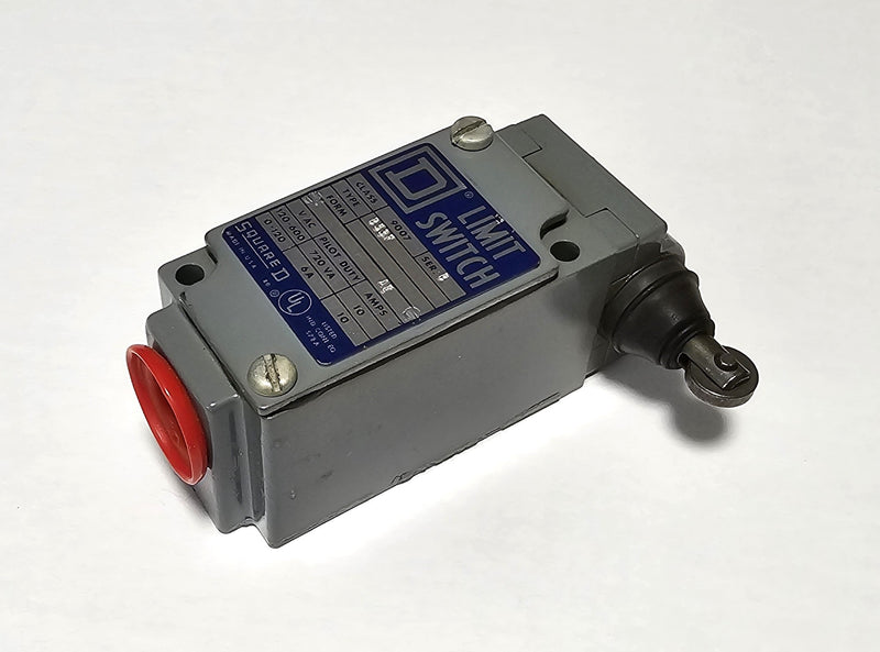 Square D 9007-B53F 10A Heavy Duty Limit Switch B53F & Side Roller Plunger Head