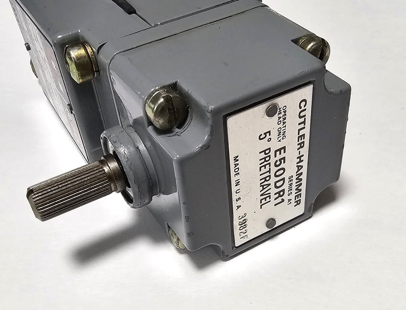 Cutler Hammer E50SB Pilot Duty Limit Switch E50RB Recpt. & E50DR1 Operating Head