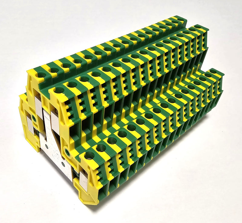 Sprecher + Schuh V7-WDG4C ( Lot of 17 ) Ground Terminal Blocks - New
