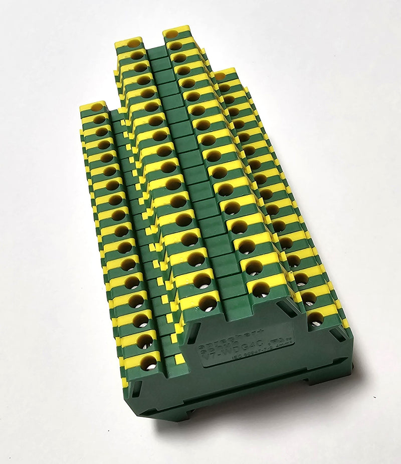 Sprecher + Schuh V7-WDG4C ( Lot of 17 ) Ground Terminal Blocks - New