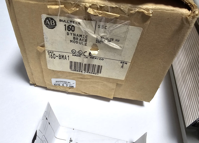 Allen Bradley 160-BMA1 0.37-0.75 KW 1/2-1HP 200-240V Dynamic Brake Module - New