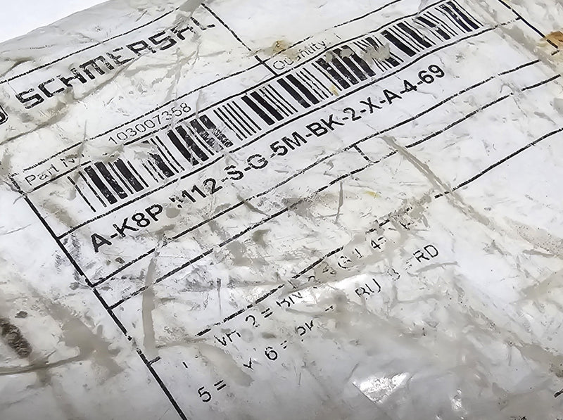 Schmersal A-K8P M12-S-G-5M-BK-2-X-A-4-69 5-Meter 8-Wire Safety Cable - New