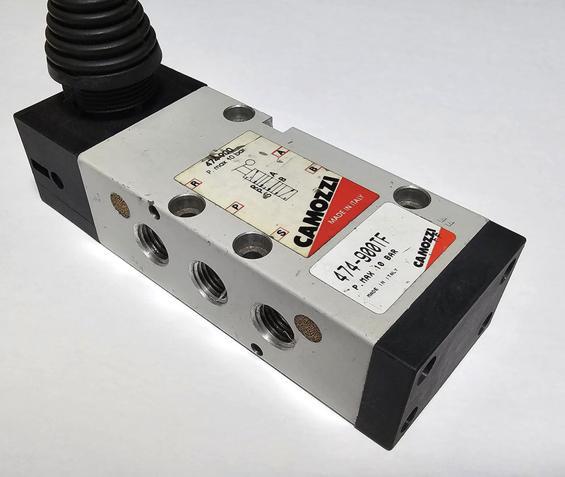 Camozzi 474-900TF 5/3-way Open Center Manually Actuated Lever Spool valve