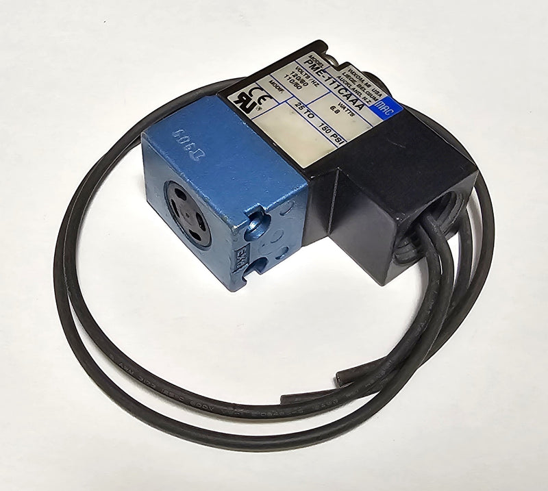 MAC PME-111CAAA 120VAC 25-150 PSI Pneumatic Solenoid Assembly 13" Leads - Used
